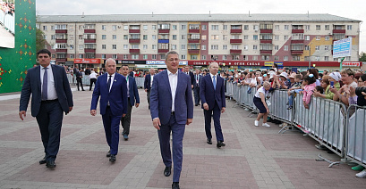 Закладка символической плиты IV Всероссийского инвестиционного сабантуя «Зауралье».