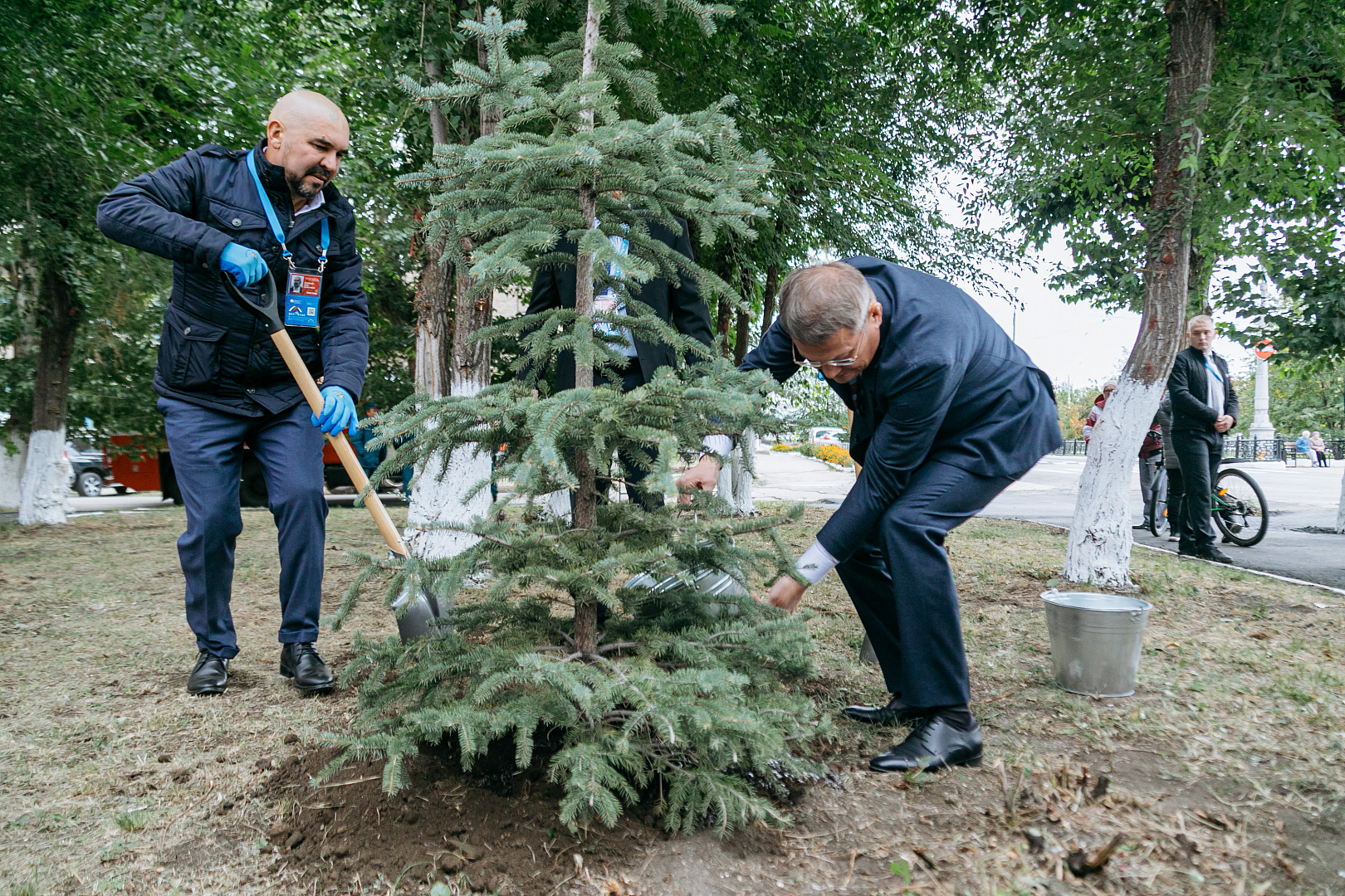 Закладка капсулы в честь начала реконструкции «Бизнес центра «Зауралья» и дома инновационного предпринимательства «Фабрика будущего»